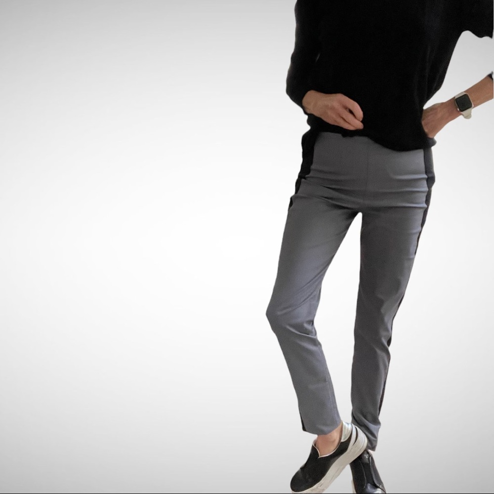 Kit and Ace Tuxedo-Style Classic Pant Skinny Fit Shade/Black 2